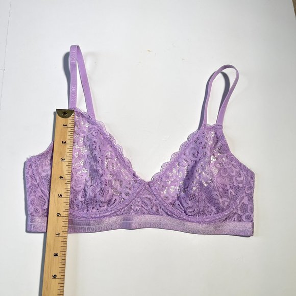 Lounge Lace Purple Balcony Bra Size 34D - Picture 7 of 9